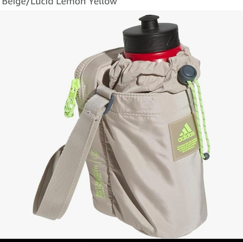 adidas Hydration Crossbody Bag 2.0, Wonder Beige/Lucid Lemon Yellow